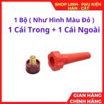 Bộ Giắc Hàn DKJ 10 25 Kiểu Thái Loại Nhỏ Màu Đỏ Thiết Kế Chuẩn Xác Dễ Dàng Tháo Lắp, Linh Kiện Thay Thế Không Thể Thiếu Cho Hệ Thống Máy Hàn Gia Đình