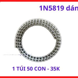 1N5819 SMD 1A 40V Gói 50 Con, Diode Chỉnh Lưu Schottky Tốc Độ Cao, Dùng Trong Mạch Điện Tử Dân Dụng Và Công Nghiệp, linh kiện máy hàn.