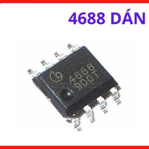 Bộ 5 chiếc IC dán 4688 SOP-8 dual mosfet kênh đôi đồng bộ lái xung nhịp vuông d dứt khoát, linh kiện bán dẫn thay thế khối mạch chia xung bảo vệ quá áp máy hàn điện tử công nghiệp mới tốt, linh kiện máy hàn.