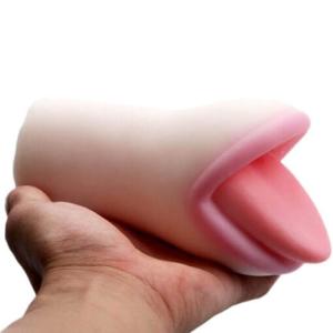 Âm đạo giả silicon hình miệng cầm tay cho nam giới, dụng cụ hỗ trợ thủ dâm cá nhân thiết kế nhỏ gọn, lựa chọn màu lưỡi màu da hoặc màu đỏ, phù hợp người trưởng thành cần sản phẩm sử dụng riêng tư tại nhà