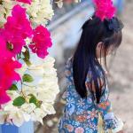 Áo dài bé gái Tết chất lụa cao cấp, thiết kế truyền thống hiện đại, mềm mại thoáng mát, set kèm quần và phụ kiện