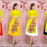 Áo dài cách tân Tết cao cấp, thiết kế tinh tế, chất liệu lụa mềm mại, thoáng mát, form ôm vừa vặn, màu sắc đa dạng, dễ phối đồ, phù hợp mặc Tết, lễ hội, chụp ảnh, mang lại sự duyên dáng và nổi bật cho phái đẹp