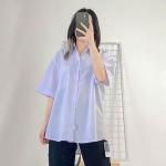 Áo sơ mi học sinh nam cấp 2,3 tay ngắn trắng, chất liệu Kate mềm thoáng mát, form chuẩn, thoải mái, bền đẹp