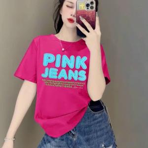 Áo thun nữ cotton in chữ trẻ trung, thiết kế tối giản, phong cách Hàn Quốc, dễ phối đồ, phù hợp đi học, đi chơi, dạo phố, mang lại sự thoải mái và phong cách hiện đại.