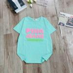 Áo thun nữ cotton in chữ trẻ trung, thiết kế tối giản, phong cách Hàn Quốc, dễ phối đồ, phù hợp đi học, đi chơi, dạo phố, mang lại sự thoải mái và phong cách hiện đại.