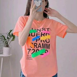 Áo thun nữ in chữ cotton thoáng, freesize trẻ trung, dễ phối quần jean, chân váy, short, phong cách basic hiện đại, phù hợp đi học, đi chơi, dạo phố, giá rẻ cạnh tranh