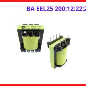 Biến áp BA EEL25 200,12,22,22, linh kiện điện tử thay thế, lõi từ giảm thiểu nhiễu, hiệu suất truyền dẫn dòng tốt, độ bền cao, vật liệu chịu nhiệt, thiết kế nhỏ gọn, giải pháp tin cậy cho công tác bảo trì bo mạch nguồn điện tử công suất nhỏ.