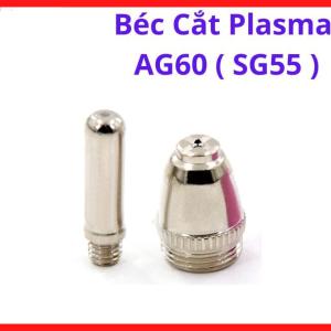 Béc Cắt Plasma SG55, Linh Kiện Mỏ Plasma Cho Máy Cắt Plasma Inverter Hỗ Trợ Thay Thế Nhanh Và Dễ Bảo Trì, Giảm Tình Trạng Cắt Răng Cưa Và Cháy Mép Kim Loại, kho linh kiện máy hàn.