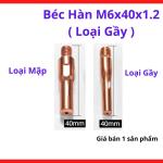 Béc Hàn MIG 1.2 M6x40 Loại Gầy, Phụ Kiện Súng Hàn MIG CO2, Hàn Thép Dày, Tăng Độ Ngấu