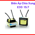 Biến áp chia xung EI33 tỷ lệ 15:7, thành phần thiết yếu cho mạch driver máy hàn, tăng cường khả năng cách ly xung, linh kiện điện tử bền bỉ, dễ dàng thay thế, hiệu suất dẫn xung vượt trội, hàng chuẩn công nghiệp
