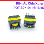 Biến áp xung POT 30x19, 16:16:16 cho mạch điều khiển hạ áp, lõi từ kín tối ưu từ thông, giảm nhiễu từ trường, hiệu suất ổn định, thiết kế chắc chắn, bền bỉ, phù hợp cho việc bảo trì, sửa chữa thiết bị điện tử trong môi trường nhiễu cao.