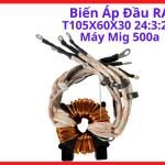 Biến Áp Đầu Ra Máy Hàn Mig 500A T105x60x30 24:3:2:2, lõi Ferrite lớn, công suất cực đại, chuyên dùng cho máy hàn công nghiệp, giúp ổn định dòng hàn, độ bền công nghiệp, hàng chính hãng, dễ lắp đặt