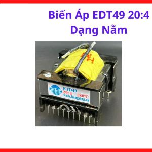 Biến áp xung EDT49, 20:4 linh kiện điện tử chuyên dụng cho nguồn switching, thiết kế lõi Ferrite bền bỉ, khả năng chịu tải tốt, vật liệu chịu nhiệt hiệu quả, thiết kế chuẩn chân cắm nằm, giải pháp cho kỹ thuật viên sửa chữa bo mạch nguồn.