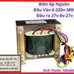 Biến áp 0V 220V 380V ra 27V 0V 27V, linh kiện bo mạch điện tử, lõi thép tối ưu từ thông, giảm nhiễu từ trường, hiệu suất làm việc ổn định, thiết kế bền bỉ, vật liệu chất lượng, chịu nhiệt tốt, hỗ trợ tốt cho kỹ thuật viên sửa chữa nguồn.