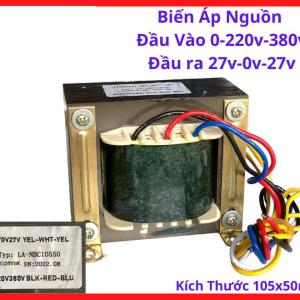 Biến áp 0V 220V 380V ra 27V 0V 27V, linh kiện bo mạch điện tử, lõi thép tối ưu từ thông, giảm nhiễu từ trường, hiệu suất làm việc ổn định, thiết kế bền bỉ, vật liệu chất lượng, chịu nhiệt tốt, hỗ trợ tốt cho kỹ thuật viên sửa chữa nguồn.
