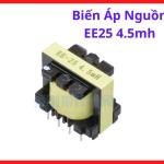 Biến áp nguồn xung EE25 4.5mH, linh kiện điện tử thay thế, lõi ferrite giảm thiểu nhiễu, hiệu suất truyền dẫn tốt, độ bền cao, vật liệu chịu nhiệt, thiết kế nhỏ gọn, giải pháp tin cậy cho công tác bảo trì, sửa chữa bo mạch nguồn, linh kiện máy hàn.