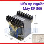 Biến áp nguồn máy KR 500, linh kiện cho mạch lái, lõi thép tối ưu, giảm thiểu nhiễu xung nhịp, hiệu suất ổn định, độ bền cao, cấu tạo chắc chắn, thiết kế chuẩn xác cho máy, ứng dụng rộng rãi trong sửa chữa máy, linh kiện máy hàn.