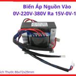 Biến áp nguồn 0V 220V 380V ra 15V 0V 15V, phụ kiện sửa chữa mạch nguồn, lõi thép giảm thiểu nhiễu, hiệu suất làm việc ổn định, độ bền cao, vật liệu cách điện tốt, thiết kế chuẩn, dễ dàng tích hợp, giải pháp tin cậy cho ứng dụng nguồn.