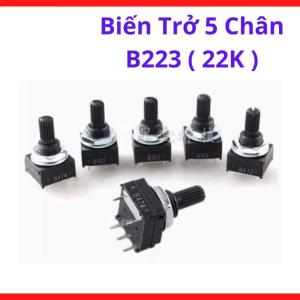 Biến trở B223 22K năm chân mang lại giá trị vận hành lâu dài và an toàn tuyệt đối cho người sử dụng thiết bị điện tử trong các công trình kỹ thuật hiện đại, linh kiện chính hãng, thiết bị điện, phụ tùng điện tử tốt, linh kiện máy hàn.