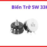 Biến trở 5W 33K điều chỉnh thông số mạch điện công nghiệp thiết kế tiêu chuẩn tiếp điểm hợp kim chống mài mòn hiệu suất hoạt động ổn định tối đa cho bo mạch điều khiển công suất và thiết bị điện tử