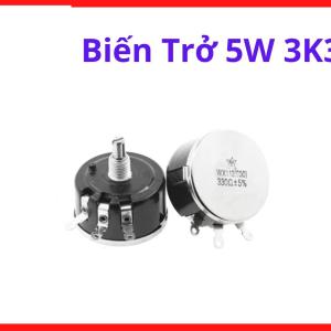 Biến trở 5W 3K3 điều chỉnh thông số mạch điện công nghiệp thiết kế tiêu chuẩn tiếp điểm hợp kim chống mài mòn hiệu suất hoạt động ổn định tối đa cho bo mạch điều khiển công suất và thiết bị điện tử