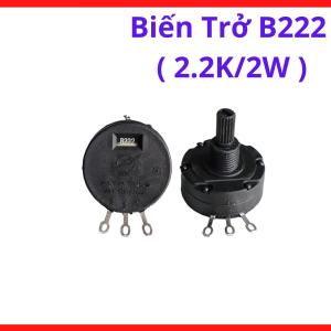 Biến trở B222 2.2K 2W chuyên dụng chỉnh dòng điện mạch nguồn tuyến tính thiết kế dây quấn chịu tải tản nhiệt cực tốt độ bền vượt trội giải pháp hàng đầu cho kỹ sư điện tử và thợ cơ khí tự động hóa chuyên dụng, linh kiện máy hàn.