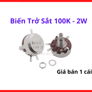 Biến trở sắt 100K 2W giải pháp điều khiển tín hiệu analog tin cậy cho các thiết bị đo lường và bo mạch điện tử công nghiệp, kết cấu vững chắc thách thức thời gian, linh kiện kỹ thuật chính xác