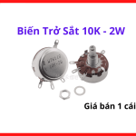 Biến trở công suất 10K 2W vỏ sắt chịu nhiệt độ cao không bị biến đổi trị số điện trở khi hoạt động liên tục trong nhiều giờ, linh kiện thay thế chuẩn xác cho các hệ thống tự động hóa, thiết bị điện