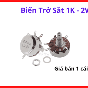 Biến trở sắt 1K 2W tiêu chuẩn kỹ thuật quốc tế, thiết kế trục xoay mượt mà tối ưu hóa khả năng tiếp xúc điện trong các ứng dụng thực tế, linh kiện điện tử hỗ trợ kỹ thuật tối tân, thiết bị bền bỉ