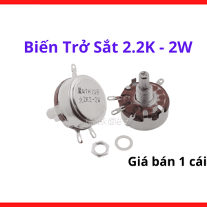 Biến trở sắt 22K 2W chịu tải dòng điện tốt không bị sụt áp đột ngột trong suốt quá trình vận hành hệ thống, linh kiện điện tử chính hãng, thiết bị tối ưu hóa hiệu suất làm việc nhà xưởng, linh kiện máy hàn.