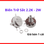 Biến trở sắt 2.2K 2W tiêu chuẩn kỹ thuật quốc tế, thiết kế trục xoay mượt mà tối ưu hóa khả năng tiếp xúc điện trong các ứng dụng thực tế, linh kiện điện tử hỗ trợ kỹ thuật tối tân, thiết bị bền bỉ