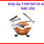 Biến Áp T100*60*20 42:5 NBC-350  cho máy hàn NBC-350, thiết bị hạ áp công nghiệp, giảm tổn hao điện năng, chịu nhiệt độ cao Class H, tuổi thọ bền bỉ, linh kiện thiết yếu cho việc bảo trì máy hàn Mig công suất lớn