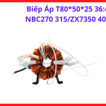 Biếp Áp T80*50*25 36:4 NBC270 315/ZX7350 400 cho máy hàn NBC 270, 315 và ZX7 350, 400, giải pháp phục hồi công suất máy hàn cũ, đảm bảo dòng điện đầu ra chuẩn, thiết kế tối ưu hóa diện tích tản nhiệt, hàng bền đẹp, giá tốt
