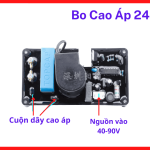 Mạch bo cao áp 24 hỗ trợ khởi động máy hàn điện tử cực nhạy giảm tình trạng dính que hàn tối ưu hóa dòng điện mồi ổn định thiết kế nhỏ gọn dễ dàng lắp đặt thay thế cho nhiều dòng máy hàn phổ thông trên thị trường hiện nay, bo cao áp 24.