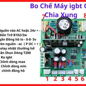 Main Máy Hàn TV 163 IGBT Có Chia Xung, Bo Điều Khiển Máy Hàn Inverter Công Nghiệp, Mạch Máy Hàn Điện Tử, Hỗ Trợ Điều Khiển Xung Chính Xác Và Giảm Lỗi Đóng Cắt IGBT, kho linh kiện máy hàn.