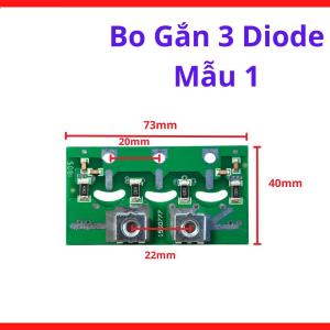 Bo Gắn 3 Diode Mẫu 1, diode chỉnh lưu nguồn máy hàn, linh kiện bảo trì bo mạch inverter, phụ kiện sửa chữa điện tử, linh kiện máy hàn.