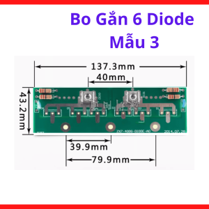 Bo Gắn 6 Diode Mẫu 3, Bo Chỉnh Lưu Diode Máy Hàn, Linh Kiện Thay Thế Dành Cho Kỹ Thuật Viên Sửa Chữa Thiết Bị Điện Tử Công Suất