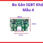 Bo Gắn IGBT Khối Mẫu 4, bo gắn sò công suất máy hàn inverter dạng khối dùng cho TIG MIG MMA điện tử, linh kiện sửa chữa nguồn công suất phổ biến cho xưởng cơ khí