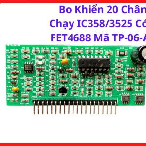 Bo Khiển 20 Chân Chạy IC358 3525 Có 2 FET4688 Mã TP06A2, Board Điều Khiển Máy Hàn Điện Tử MIG MMA, Linh Kiện Máy Hàn Công Suất Cao, Bo Mạch Inverter Ổn Định Hồ Quang, Phụ Kiện Sửa Máy Hàn Dùng Cho Xưởng Cơ Khí Và Thợ Điện Máy, kho linh kiện máy hàn.