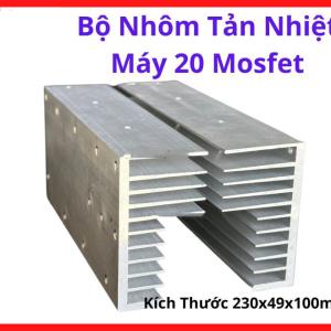 Bộ Nhôm Tản Nhiệt Máy 20 Mosfet, Nhôm Tản Nhiệt Gắn Mosfet Máy Hàn Inverter, Phụ Tùng Máy Hàn Điện Tử, Dùng Cho Bo Công Suất Mosfet, Hỗ Trợ Giảm Nhiệt Độ Hoạt Động Linh Kiện Công Suất Và Kéo Dài Tuổi Thọ Thiết Bị