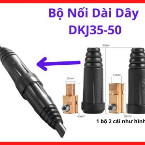 Đầu nối nhanh máy hàn DKJ35-50 chính hãng, phụ kiện giắc cắm nối dài cáp 35 đến 50mm2, thiết kế ren xoắn giữ chặt lõi cáp bên trong không bị lỏng, phụ kiện chuyên dụng cho xưởng cơ khí chế tạo, độ bền cơ học vượt trội mọi điều kiện sử dụng thực tế