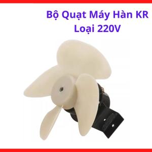 Bộ quạt máy hàn KR loại 220V chính hãng cao cấp, quạt tản nhiệt máy hàn KR chịu lực tốt, phụ kiện thay thế chuyên dụng cho máy hàn CO2 MAG, đảm bảo lưu lượng gió mạnh mẽ và vận hành ổn định