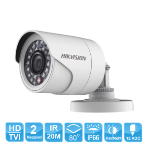 Camera Giám Sát Hikvision Full HD 2MP, IR Ban Đêm 20m, Chống Nước IP66, Bảo Mật Tối Ưu, Phát Hiện Chuyển Động, Hình Ảnh Rõ Nét Dù Trời Tối