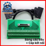 Cầu đấu dây SCSI MDR 50 Pin kiểu Cũ dùng kết nối tín hiệu điều khiển công nghiệp, bộ chuyển đầu nối MDR 50 chân sang cầu đấu domino, hỗ trợ đấu dây thiết bị tự động hóa, máy CNC, hệ thống điều khiển servo tương thích