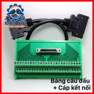 Cầu đấu dây SCSI MDR 50 Pin kiểu Cũ dùng kết nối tín hiệu điều khiển công nghiệp, bộ chuyển đầu nối MDR 50 chân sang cầu đấu domino, hỗ trợ đấu dây thiết bị tự động hóa, máy CNC, hệ thống điều khiển servo tương thích
