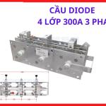 Cầu Chỉnh Lưu 3 Pha 300A, Module Diode Công Suất Cao Chuyển Đổi AC Sang DC Cho Thiết Bị Điện Công Nghiệp, Máy Hàn Điện Tử Và Nguồn Chỉnh Lưu Dòng Lớn