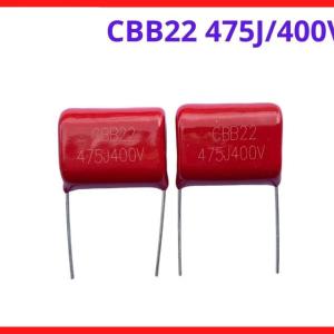 Tụ CBB22 475J 400V 4.7uF tụ kẹo cao áp dùng cho máy hàn điện tử, nguồn inverter và mạch cộng hưởng công nghiệp, linh kiện máy hàn.