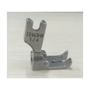 Chân Vịt Máy May 12463 HR 1/16, Chân Vịt Dẫn Mép Bên Phải 1,6 mm Có Bản Lề, Dùng Cho Máy May Công Nghiệp 1 Kim Mũi Thẳng, Hỗ Trợ May Sát Mép, Diễu Mép, May Đường Thẳng Chính Xác