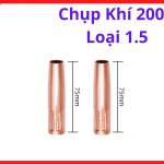 Chụp Khí 200A Loại 1.5mm, phụ kiện hàn mig cho súng MIG Pana 200A, chụp khí đồng đỏ chống bám xỉ, phù hợp hàn inox, thép mỏng và cơ khí dân dụng trong xưởng hàn MIG CO2