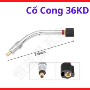 Cổ cong 36KD súng hàn MIG 350A, phụ kiện hàn mig chuyên dụng, cổ cong súng hàn 36KD đồng đỏ chịu nhiệt cao, thay thế dễ dàng, tương thích súng hàn mig 36KD, phụ kiện máy hàn mig bền bỉ cho xưởng cơ khí